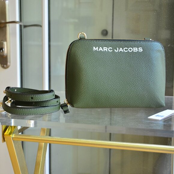 MARC JACOBS Mini Leather Crossbody BRONZE GREEN - Picture 1 of 9